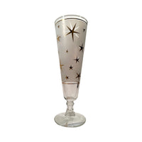 Load image into Gallery viewer, Bartlett Collins Mid-Century Atomic North Star White Tall Pilsner Glasses (Set of 4)
