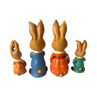 Load image into Gallery viewer, Vintage Department Store Easter Bunny Family Figures (Set of 4)
