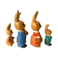 Load image into Gallery viewer, Vintage Department Store Easter Bunny Family Figures (Set of 4)
