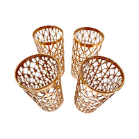 Load image into Gallery viewer, Imperial Glass Company El Tabique D’Oro 22-Karat Gold Mid-Century Highball Glasses (Set of 4)
