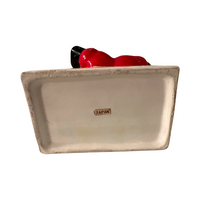 Load image into Gallery viewer, Vintage Santa Coming Down the Chimney Ceramic Planter
