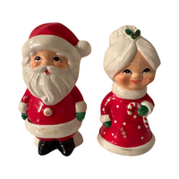 Load image into Gallery viewer, Vintage Mr. and Mrs. Santa Claus Ceramic Figures
