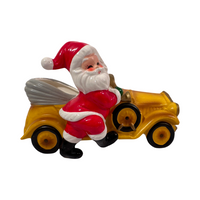 Load image into Gallery viewer, Josef Originals Santa Got a New Ride Ceramic Planter
