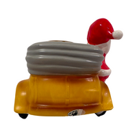Load image into Gallery viewer, Josef Originals Santa Got a New Ride Ceramic Planter
