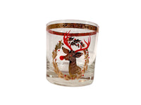 Load image into Gallery viewer, Culver Signed Mid-Century Rudolph The Red Nose Reindeer Old Fashion Glass
