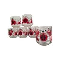 Load image into Gallery viewer, Libbey Retro Lady Bug Glasses (Set of 6)
