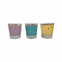 Load image into Gallery viewer, Bartlett Collins Mid-Century Atomic North Star Old Fashion Glasses (Set of 3)
