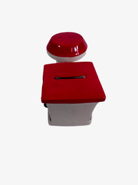 Load image into Gallery viewer, Vintage Santa and Elf Christmas Train Bank
