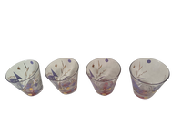 Load image into Gallery viewer, Psyche Signed Mid-Century Purple Under The Sea Old Fashion Glasses (Set of 4)
