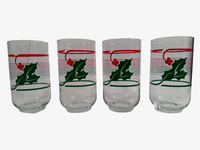 Load image into Gallery viewer, Vintage Red and Green Holly Glasses (Set of 4)
