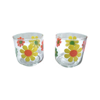 Load image into Gallery viewer, Libbey Mid-Century Retro Flower Power Glasses (Set of 2)

