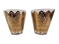 Load image into Gallery viewer, Culver Hollywood Regency Double Old Fashion Glasses (Set of 2)
