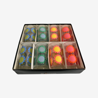Load image into Gallery viewer, Federal Glassware Mid-Century Colorful Daisies Glasses (Set of 8)
