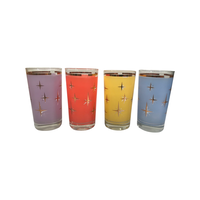 Load image into Gallery viewer, Bartlett Collins Mid-Century Atomic North Star Cocktail Glasses (Set of 4)
