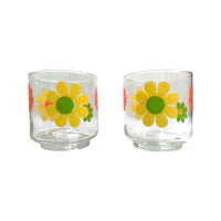 Load image into Gallery viewer, Libbey Mid-Century Retro Flower Power Glasses (Set of 2)

