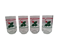 Load image into Gallery viewer, Vintage Red and Green Holly Glasses (Set of 4)
