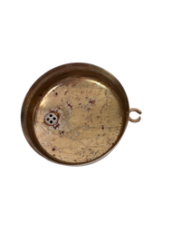 Load image into Gallery viewer, Jeannette Glass Aztec Orange &amp; 22-Karat Gold Sunburst Shaker and Glasses (Set of 6)
