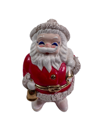 Load image into Gallery viewer, Napco Vintage Santa Spaghetti Trimmed Bank
