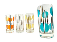 Load image into Gallery viewer, Fred Press Signed Mid-Century Multi Colored Polka Dot Glasses (Set of 4)
