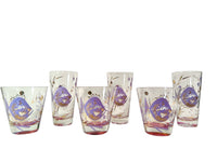 Load image into Gallery viewer, Psyche Signed Mid-Century Purple Under The Sea Glasses (Set of 6)
