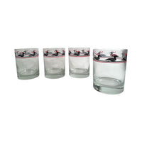 Load image into Gallery viewer, Georges Briard Mid-Century Loon Double Old Fashion Glasses (Set of 4)
