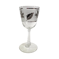 Load image into Gallery viewer, Libbey Mid-Century Silver Foliage White Wine Glass (Single Glass)
