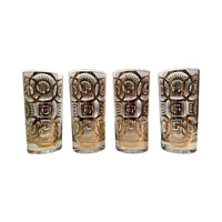 Load image into Gallery viewer, Georges Briard Signed Mid-Century Golden Celestial Glasses (Set of 4)
