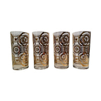 Load image into Gallery viewer, Georges Briard Signed Mid-Century Golden Celestial Glasses (Set of 4)
