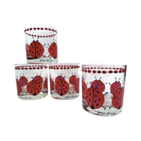Load image into Gallery viewer, Georges Briard Signed Mid-Century Lady Bug Glasses (Set of 4)

