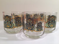 Load image into Gallery viewer, Classic 1970's Retro Owl Short Glasses (Set of 7)
