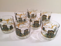 Load image into Gallery viewer, Classic 1970's Retro Owl Short Glasses (Set of 7)
