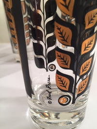 Load image into Gallery viewer, Fred Press Signed 22-Karat Gold Mod Leaf Collins Glasses (Set of 6)
