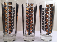 Load image into Gallery viewer, Fred Press Signed 22-Karat Gold Mod Leaf Collins Glasses (Set of 6)
