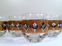 Load image into Gallery viewer, Culver - Signed Mid-Century Seville 22-Karat Gold Roly Poly Glasses (Set of 4)
