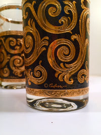 Load image into Gallery viewer, Culver - Signed Mid-Century 22-Karat Gold Baroque Scroll Highball Glasses (Set of 8)
