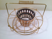 Load image into Gallery viewer, Culver Mid-Century Pisa 22-Karat Gold Cocktail Bar Set (8 Glasses, Ice Container, Carrier)
