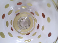 Load image into Gallery viewer, Fred Press Signed Mid-Century Yellow and 22-Karat Gold Polka Dot Tall Collins Glasses (Set of 7)
