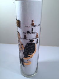 Load image into Gallery viewer, Gay Fad Vintage 1950&#39;s Mid-Century Barber Shop Quartet Martini Mixer (Includes Lucite Mixing Spoon)
