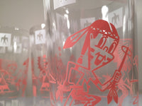 Load image into Gallery viewer, Hazel Atlas Mid-Century Indian Fantasy Boy Retro Glasses (Set of 4)
