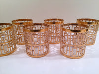 Load image into Gallery viewer, Imperial Glass - Shoji 22-Karat Gold Mid-Century Glasses (Set of 6)

