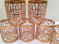 Load image into Gallery viewer, Imperial Glass - Shoji 22-Karat Gold Mid-Century Glasses (Set of 6)
