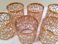 Load image into Gallery viewer, Imperial Glass - Shoji 22-Karat Gold Mid-Century Glasses (Set of 6)
