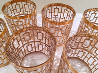 Load image into Gallery viewer, Imperial Glass - Shoji 22-Karat Gold Mid-Century Glasses (Set of 6)

