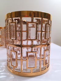 Load image into Gallery viewer, Imperial Glass - Shoji 22-Karat Gold Mid-Century Glasses (Set of 6)
