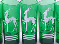 Load image into Gallery viewer, Anchor Hocking Green Gazelle Mid-Century Collins Glasses (Set of 6)
