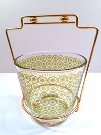 Load image into Gallery viewer, Retro Green Atomic Ice Container with Carrier
