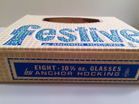 Load image into Gallery viewer, Anchor Hocking Mid-Century Festive Glassware in Original Box (Set of 8)
