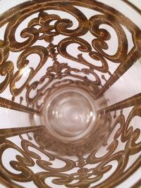 Load image into Gallery viewer, Georges Briard - Signed Mid-Century 22-Karat Gold Fleur-De-Lis Highball Glasses (Set of 4)
