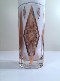 Load image into Gallery viewer, Hollywood Regency Mid-Century 11-Piece Atomic Bar Set (8 Highball Glasses, Ice Container, Tongs and Carrier)
