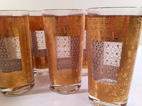Load image into Gallery viewer, Pasinski Signed Mid-Century 22-Karat Gold Highball Glasses (Set of 8)

